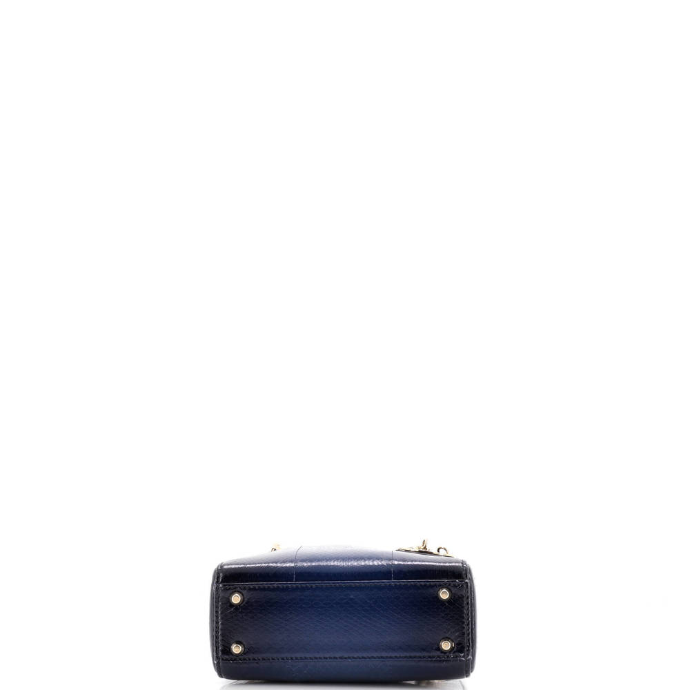 Christian Dior Mini Lady Dior Chain Bag Python - Picture 4 of 6